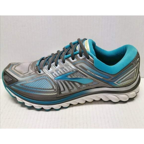 Brooks Glycerin G13 3D Fit Women's Size 10.5 M Teal/Silver/Green Running Shoes - Picture 1 of 6